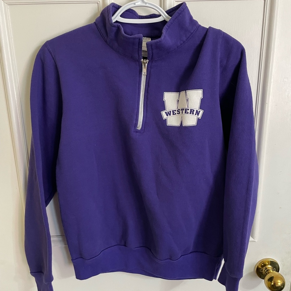 Nice UWO Western Zip Quarter zip